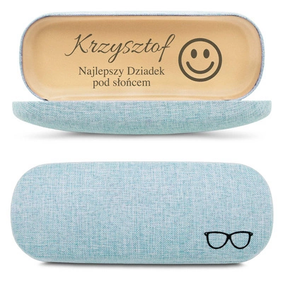 Etui na Okulary BLUE z Grawerem GRATIS na Prezent