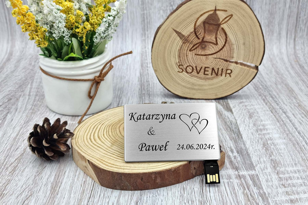 Pendrive USB 32GB Karta kredytowa z GRAWEREM