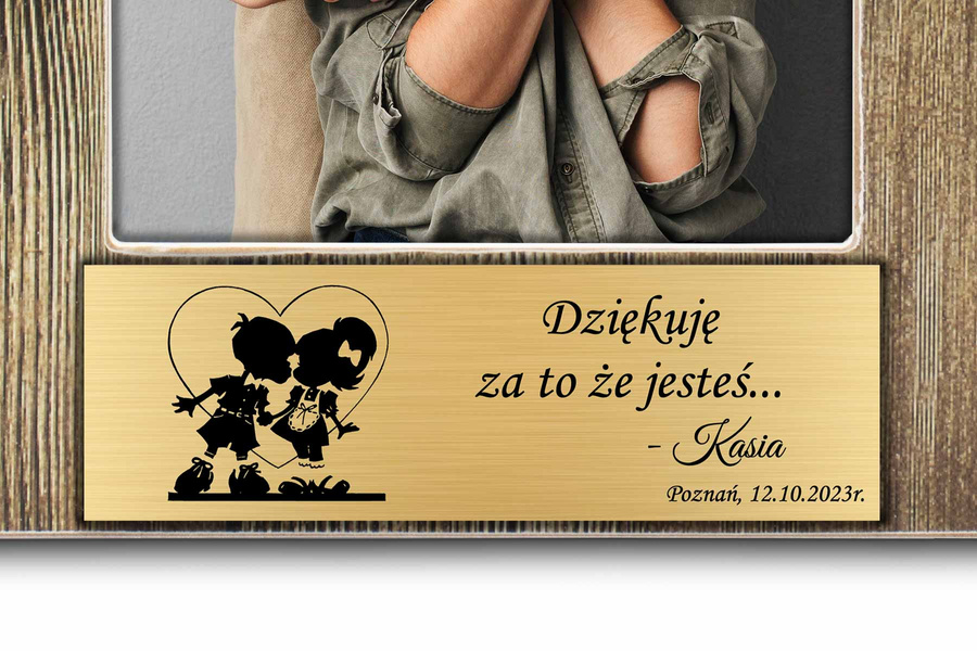 Ramka na Zdjęcia Drewniana 20x25 Postarzana Grawer GRATIS Prezent dla Mamy