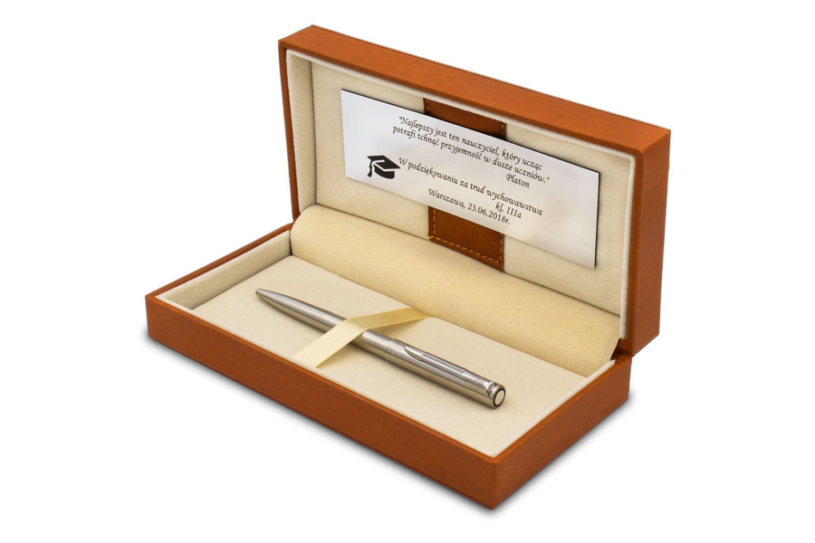 Długopis Waterman Graduate Stalowy z GRAWEREM Pudełko