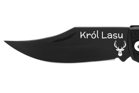 Nóż Składany Klasyczny N6 Czarny GRAWER GRATIS